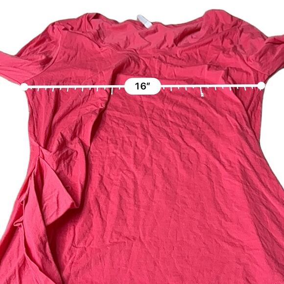Fabletics Layla Twist Long Sleeve Tee Shirt in Horizon Pink Size L - Picture 8 of 9